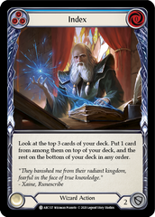 Index (Blue) - Flesh and Blood TCG - MoxLand