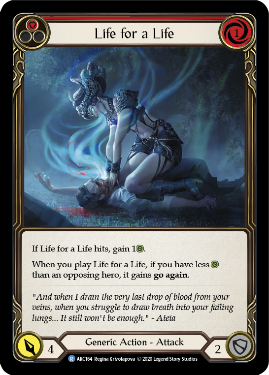 Life for a Life (Red) - Flesh and Blood TCG - MoxLand