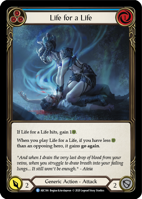 Life for a Life (Blue) - Flesh and Blood TCG - MoxLand