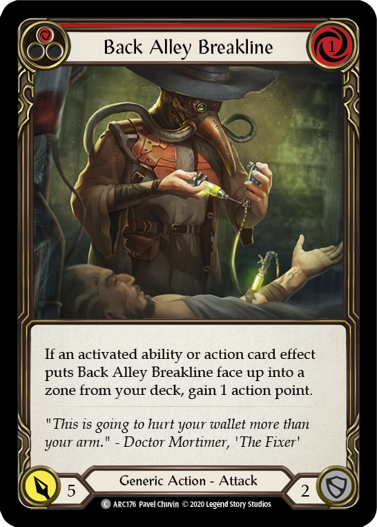 Back Alley Breakline (Red) - Flesh and Blood TCG - MoxLand