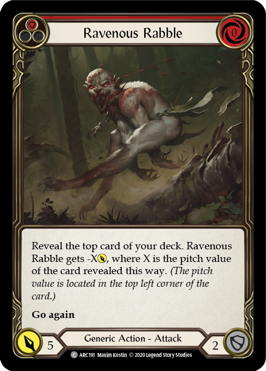 Ravenous Rabble (Red) - Flesh and Blood TCG - MoxLand