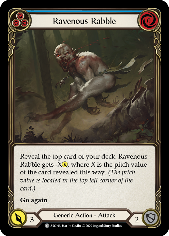 Ravenous Rabble (Blue) - Flesh and Blood TCG - MoxLand