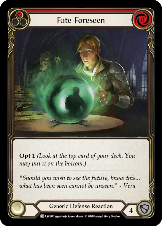 Fate Foreseen (Red) - Flesh and Blood TCG - MoxLand