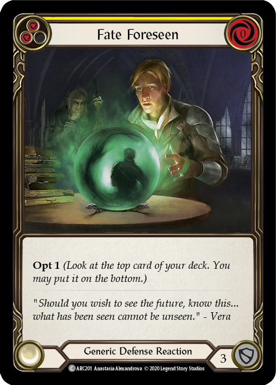 Fate Foreseen (Yellow) - Flesh and Blood TCG - MoxLand