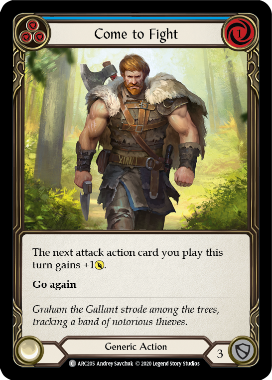 Come to Fight (Blue) - Flesh and Blood TCG - MoxLand