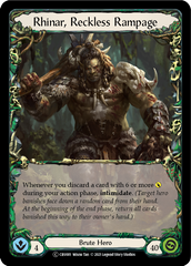 Rhinar, Reckless Rampage - Flesh and Blood TCG - MoxLand