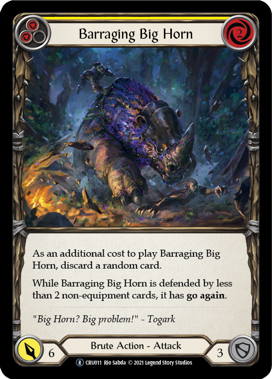 Barraging Big Horn (Yellow) - Crucible of War (Normal)