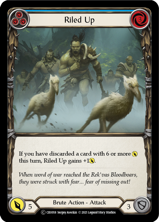 Riled Up (Blue) - Flesh and Blood TCG - MoxLand