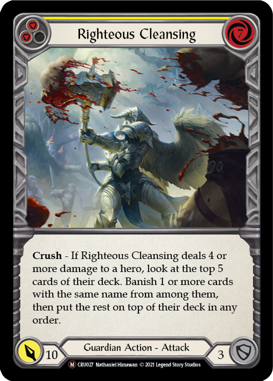 Righteous Cleansing (Yellow) - Flesh and Blood TCG - MoxLand
