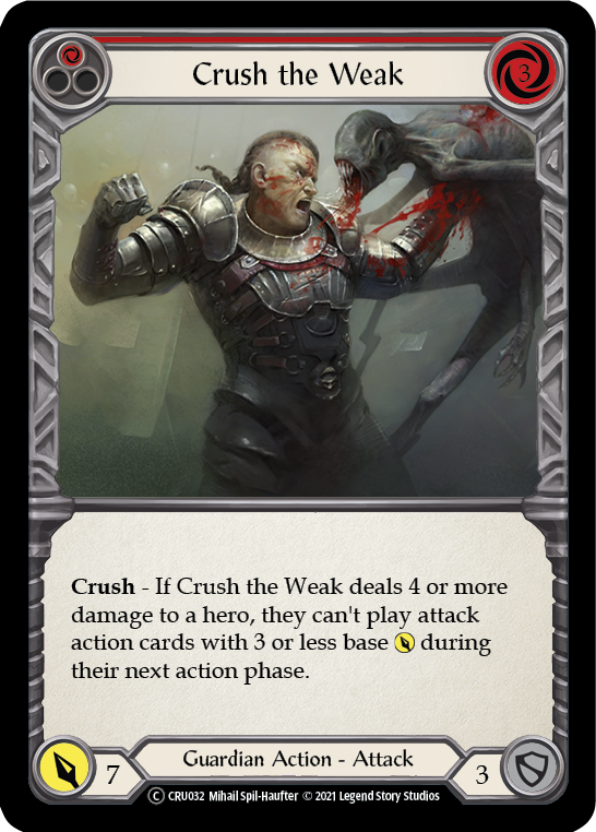 Crush the Weak (Red) - Flesh and Blood TCG - MoxLand
