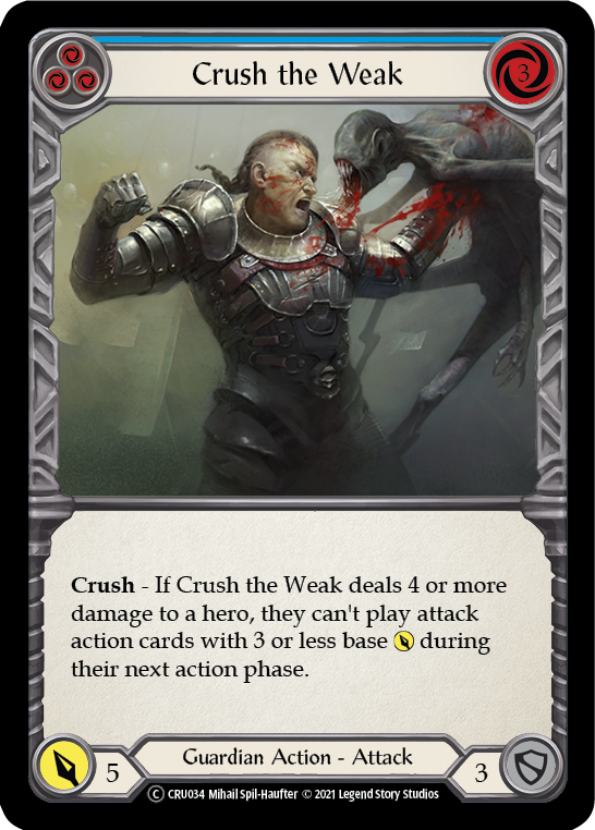 Crush the Weak (Blue) - Flesh and Blood TCG - MoxLand