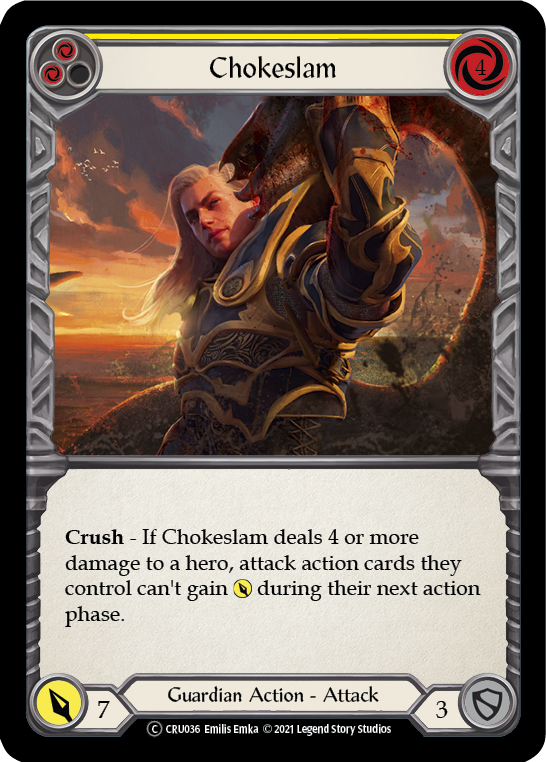 Chokeslam (Yellow) - Flesh and Blood TCG - MoxLand