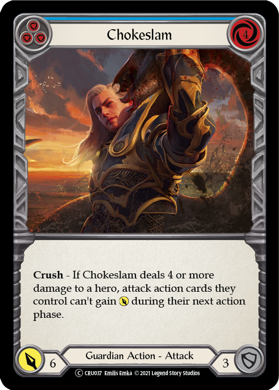 Chokeslam (Blue) - Flesh and Blood TCG - MoxLand