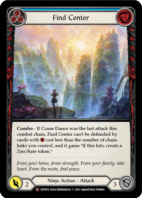 Find Center (Blue) - Flesh and Blood TCG - MoxLand
