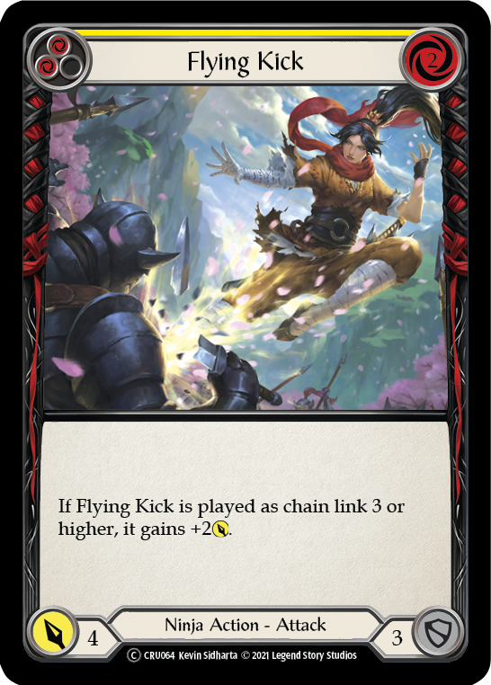 Flying Kick (Yellow) - Flesh and Blood TCG - MoxLand