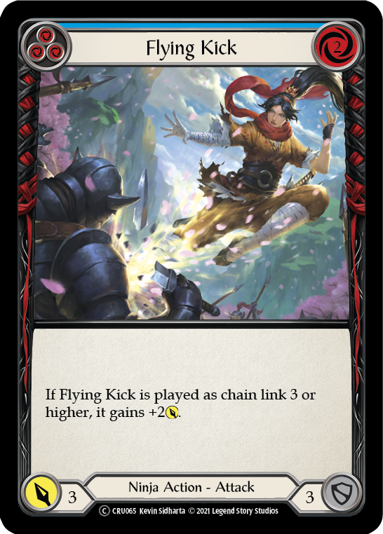 Flying Kick (Blue) - Flesh and Blood TCG - MoxLand