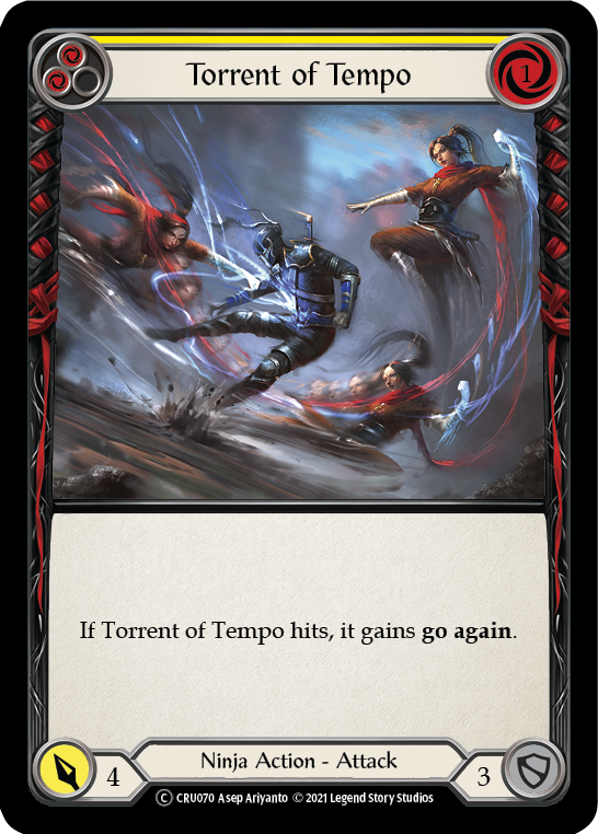 Torrent of Tempo (Yellow) - Flesh and Blood TCG - MoxLand