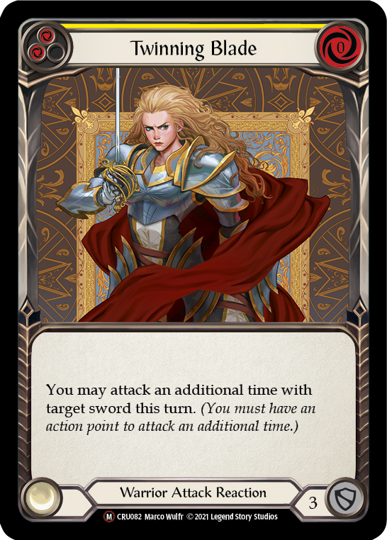 Twinning Blade (Yellow) - Flesh and Blood TCG - MoxLand