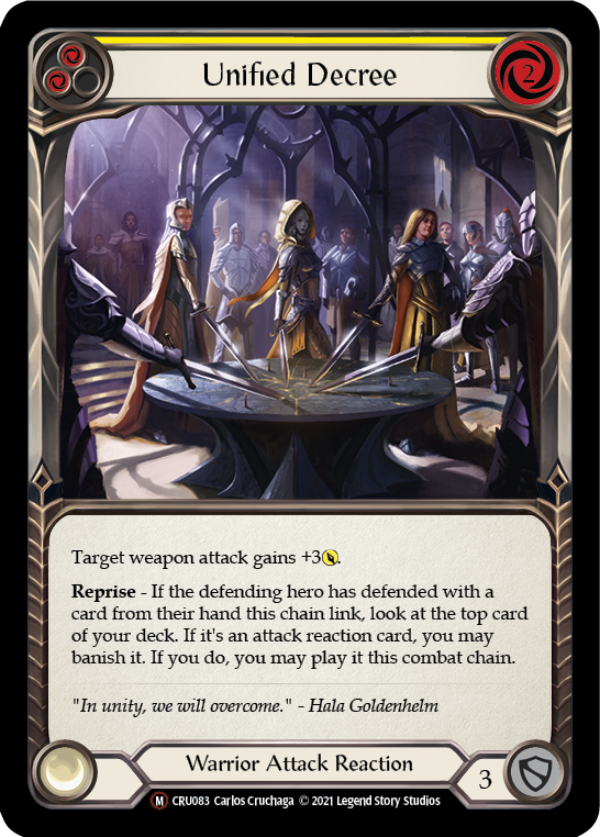 Unified Decree (Yellow) - Flesh and Blood TCG - MoxLand