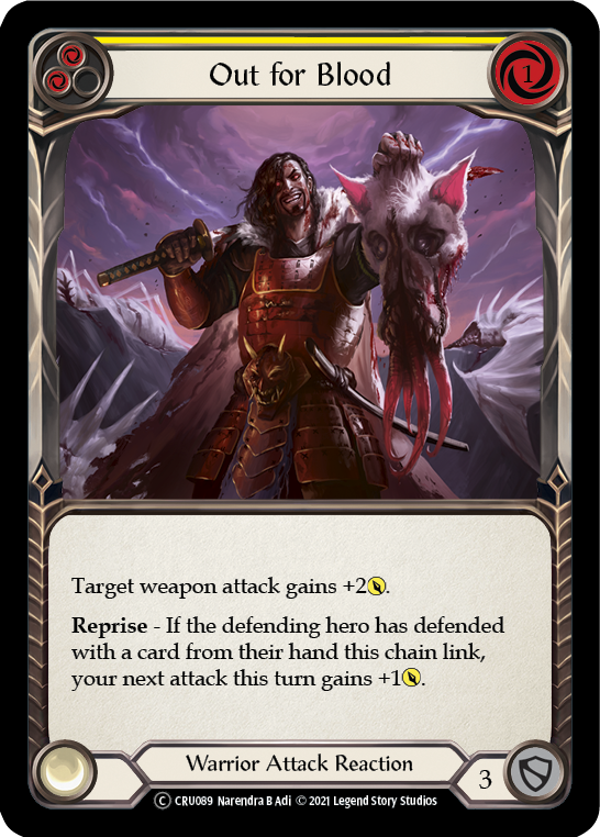Out for Blood (Yellow) - Flesh and Blood TCG - MoxLand