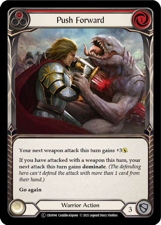 Push Forward (Red) - Flesh and Blood TCG - MoxLand