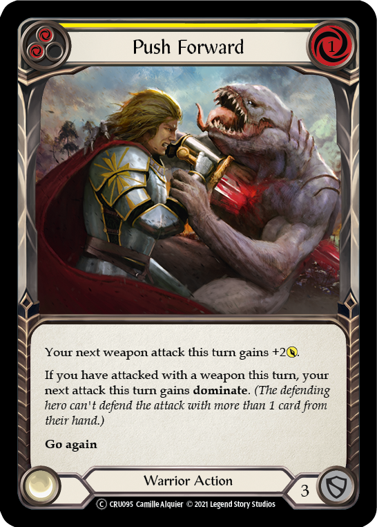 Push Forward (Yellow) - Flesh and Blood TCG - MoxLand