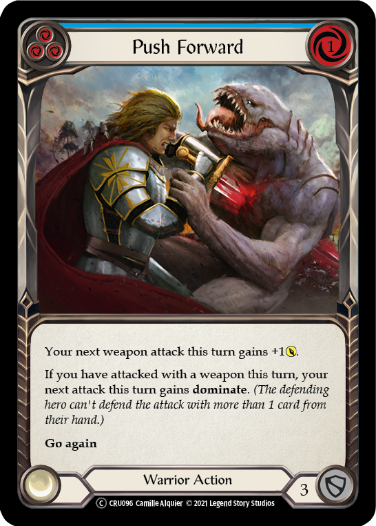 Push Forward (Blue) - Flesh and Blood TCG - MoxLand