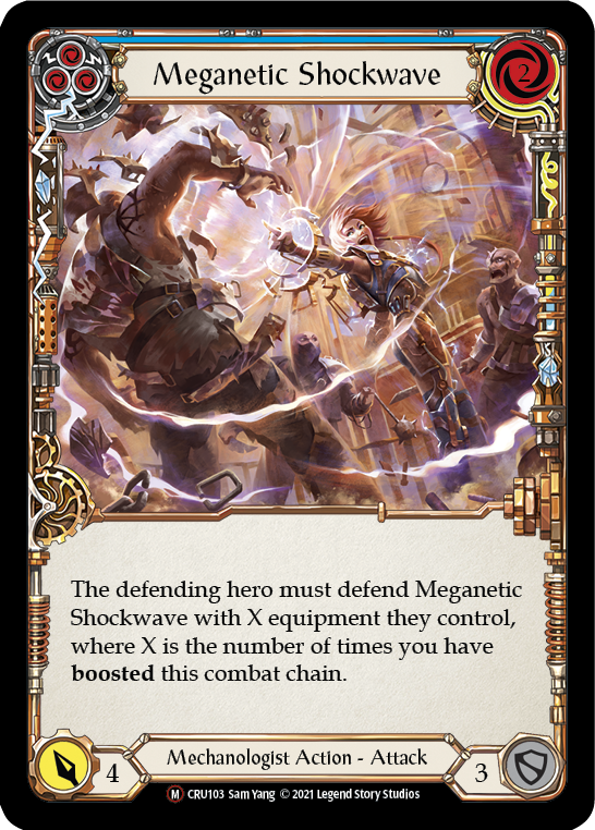 Meganetic Shockwave (Blue) - Flesh and Blood TCG - MoxLand