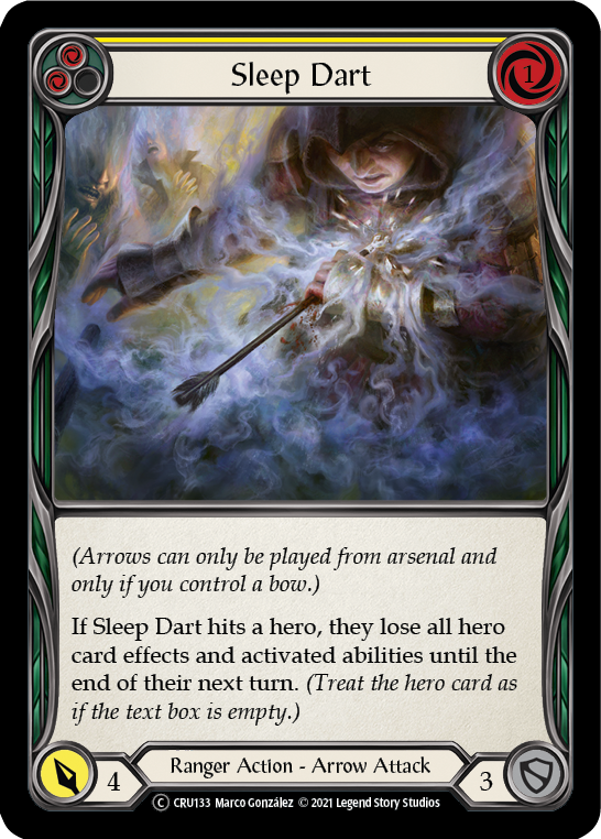 Sleep Dart (Yellow) - Flesh and Blood TCG - MoxLand
