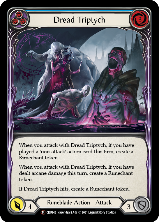 Dread Triptych (Blue) - Flesh and Blood TCG - MoxLand