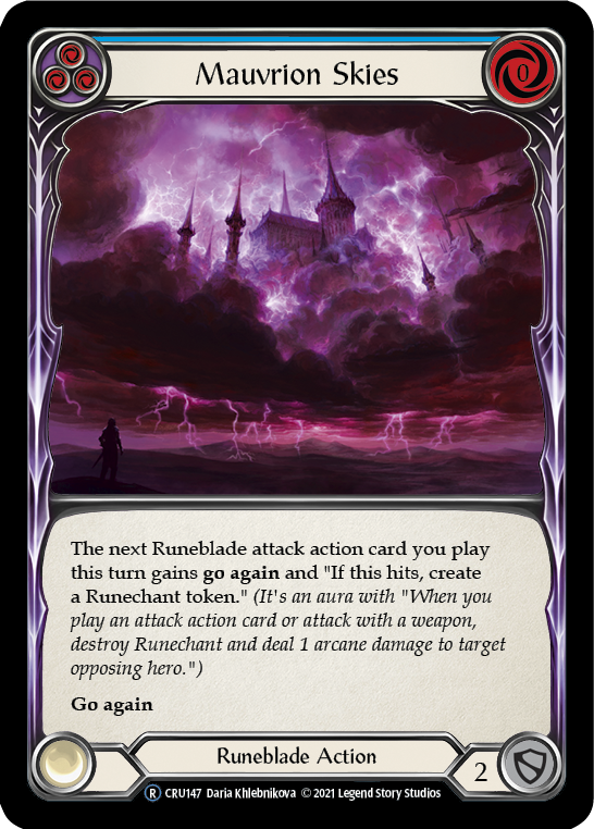 Mauvrion Skies (Blue) - Flesh and Blood TCG - MoxLand