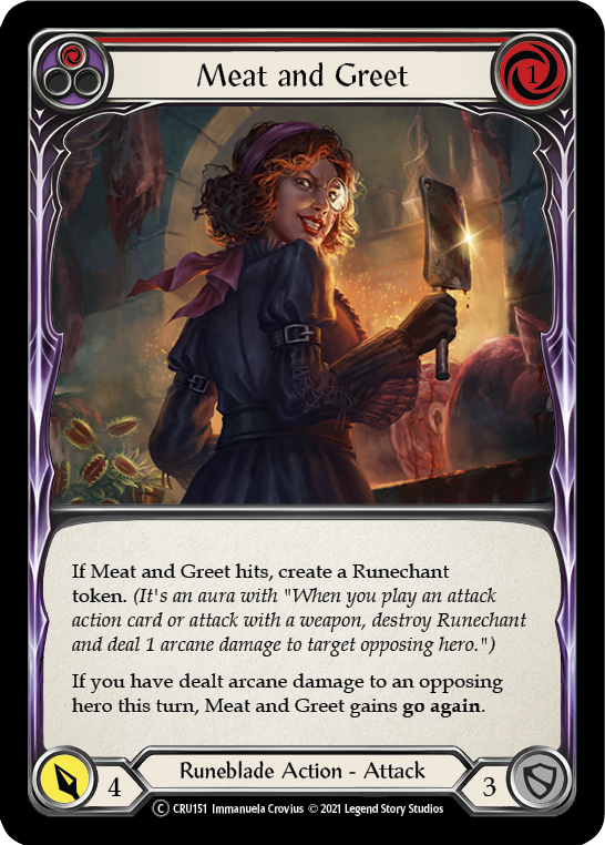 Meat and Greet (Red) - Flesh and Blood TCG - MoxLand