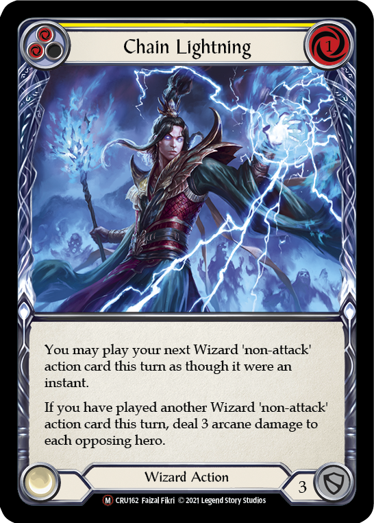 Chain Lightning (Yellow) - Flesh and Blood TCG - MoxLand