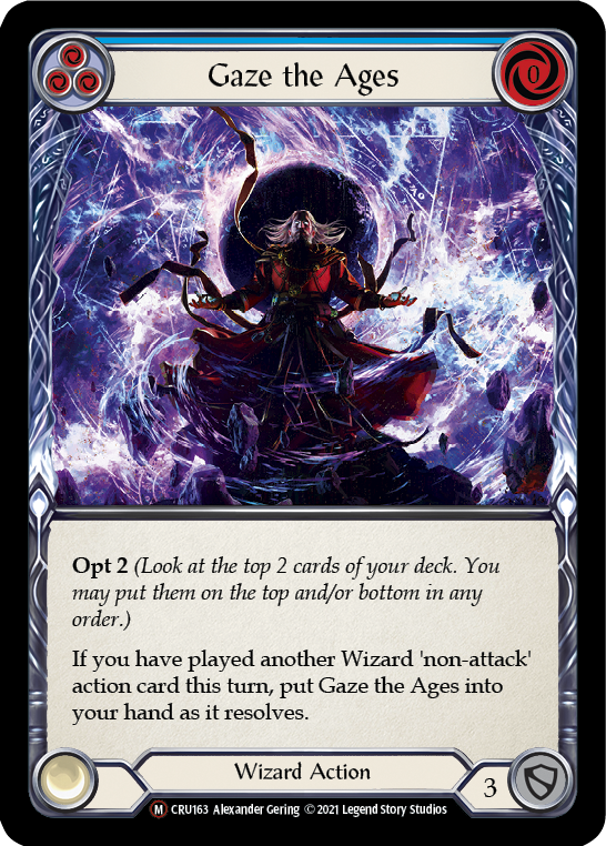 Gaze the Ages (Blue) - Flesh and Blood TCG - MoxLand