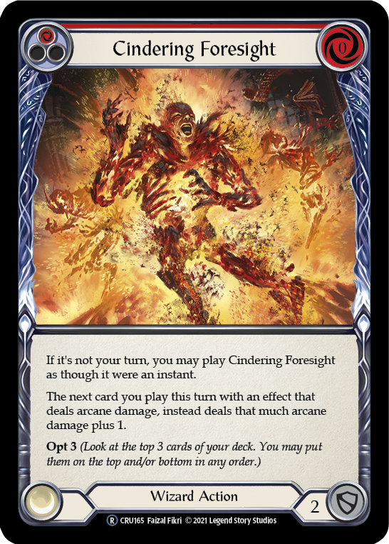Cindering Foresight (Red) - Flesh and Blood TCG - MoxLand