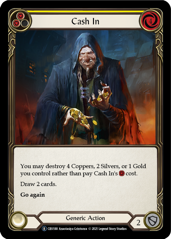 Cash In (Yellow) - Flesh and Blood TCG - MoxLand