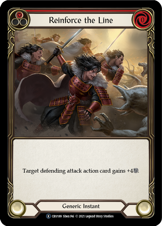 Reinforce the Line (Red) - Flesh and Blood TCG - MoxLand