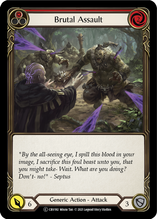 Brutal Assault (Red) - Flesh and Blood TCG - MoxLand