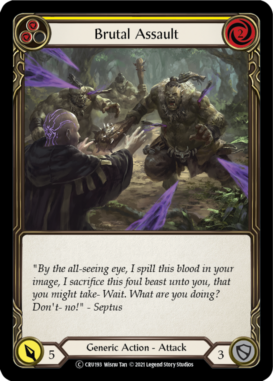 Brutal Assault (Yellow) - Flesh and Blood TCG - MoxLand