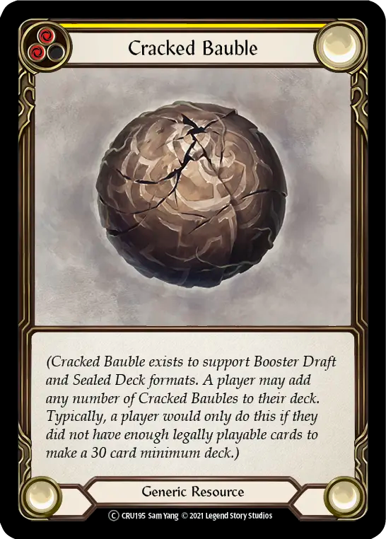 Cracked Bauble (Yellow) - Flesh and Blood TCG - MoxLand