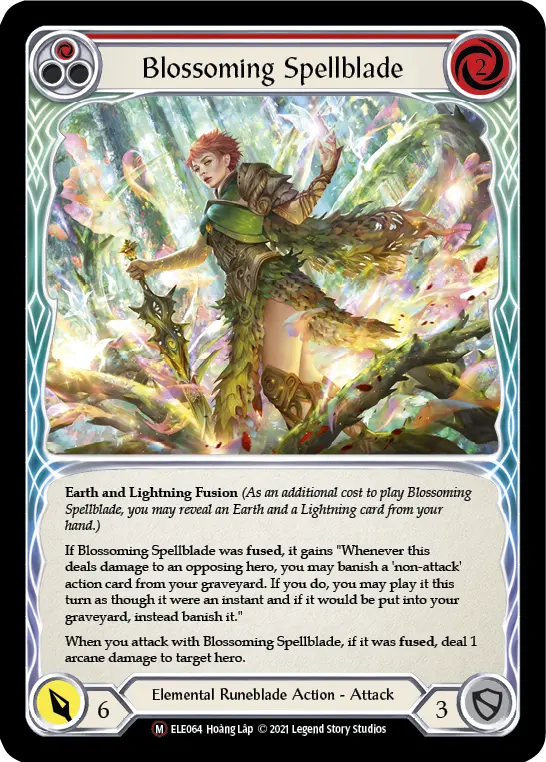 Blossoming Spellblade (Red) - Flesh and Blood TCG - MoxLand