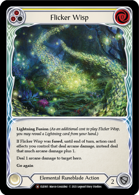 Flicker Wisp (Yellow) - Flesh and Blood TCG - MoxLand
