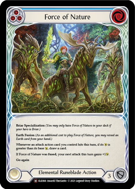 Force of Nature (Blue) - Flesh and Blood TCG - MoxLand
