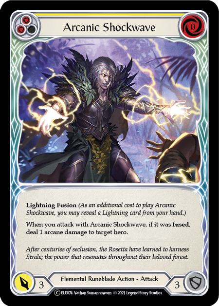 Arcanic Shockwave (Yellow) - Flesh and Blood TCG - MoxLand