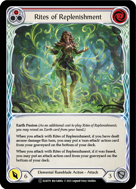 Rites of Replenishment (Red) - Flesh and Blood TCG - MoxLand