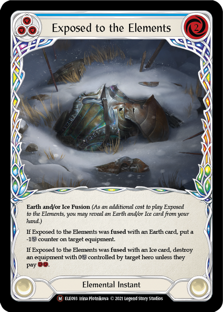 Exposed to the Elements (Blue) - Flesh and Blood TCG - MoxLand