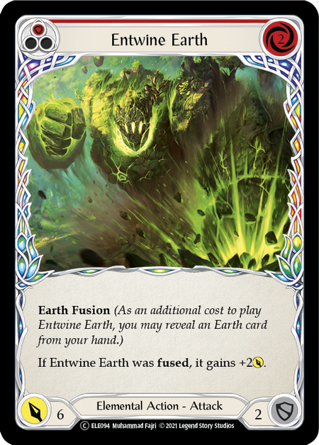Entwine Earth (Red) - Flesh and Blood TCG - MoxLand