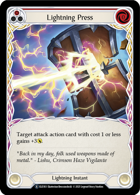 Lightning Press (Red) - Flesh and Blood TCG - MoxLand