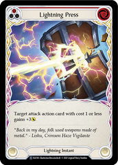 Lightning Press (Red) - Flesh and Blood TCG - MoxLand