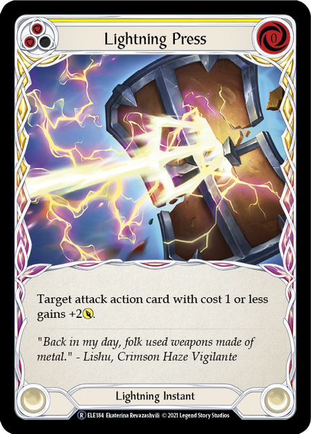 Lightning Press (Yellow) - Flesh and Blood TCG - MoxLand